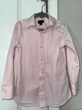 Crewcuts Pink Gingham Button-Down Shirt